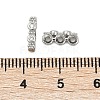 Brass Micro Pave Clear Cubic Zirconia Spacer Bars KK-P302-21B-P-3