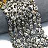 Natural Fluorescent Syenite Rock(Glow under UV Light) Beads Strands G-C116-A127-01-1