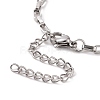 304 Stainless Steel Venetian Chain Bracelet for Men Women BJEW-E031-09P-3