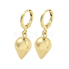 Cone Rack Plated Brass Leverback Dangle Earrings for Women EJEW-Z051-04G-1