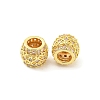 Brass Micro Pave Cubic Zirconia European Beads KK-H452-12G-2