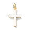 Brass Enamel Pendants KK-CBAEEA8-10B-G-1