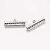 Antique Silver Rectangle Tibetan Style Alloy Chandelier Components Links X-TIBE-A22146-AS-FF-2