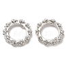 Rack Plating Brass Micro Pave Cubic Zirconia Beads KK-A186-01A-P-1