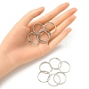 50Pcs Iron Split Key Rings FIND-YW0001-54-5