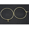 Brass Wine Glass Charm Rings Hoop Earrings X-EC067-1NFG-1