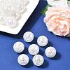 Bubblegum AB Color Transparent Crackle Acrylic Round Beads CACR-R011-20mm-03-5