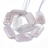Natural Blue Chalcedony Bead Strands G-T105-17-2