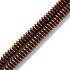 Electroplated Non-magnetic Hematite Beads Strands G-P571-B01-01C-1