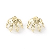 Brass Bead Cap Pendant Bails X-KK-H739-19G-1