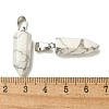 Natural Howlite Pendants G-Z067-07P-07-4