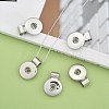 Brass Rhinestone Snap Pendant Making KK-S085-03-5