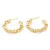 Brass Round Stud Earrings with Cubic Zirconia EJEW-Q770-08G-1