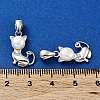 Anti-Tarnish Rhodium Plated 925 Sterling Silver Micro Pave Cubic Zirconia Pendants STER-A044-03P-3