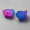 Electroplated Raw Rough Natural Quartz Crystal Beads LS-G-WH0016-43B-2