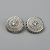 1-Hole Alloy Button DIY-WH0366-90P-1
