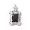 Brass Micro Pave Cubic Zirconia Pendants FIND-C047-10P-01-1