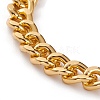 Aluminium Twisted Chain Curb Chain Anklets AJEW-AN00378-2