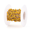 Handmade Seed Beads Round Link Chains CHS-T006-32G-2