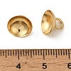 304 Stainless Steel Bead Cap Pendant Bails STAS-I192-01E-G-3