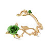 Alloy Rose Climber Wrap Around Stud Earrings for Women LS-EJEW-A096-01D-4