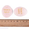 Natural Rose Quartz Pendants G-N365-02A-3