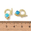 Rack Plating Brass Twister Clasps KK-P268-03E-G-3