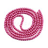 Baking Paint Pearlized Glass Pearl Round Bead Strands HY-Q003-6mm-10-3