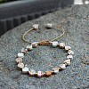 Bohemian Dyed Natural Imperial Jasper Heart Bead Braided Bead Bracelets for Women FS-WG782CA-01-1