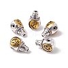 Chakra Rack Plating Tibetan Style Alloy 3-Hole Guru Beads PALLOY-H126-01A-1