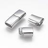 Tarnish Resistant 304 Stainless Steel Magnetic Clasps with Glue-in Ends STAS-G143-80P-3