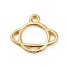 Zinc Alloy Open Back Bezel Pendants PALLOY-E577-09G-2
