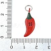 Button 304 Stainless Steel Enamel Pendants SA-CBAE390-01E-3