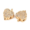 Brass Micro Pave Cubic Zirconia Multi-Strand Links KK-F906-21G-2