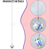 Glass Ceiling Fan Pull Chain Extenders HJEW-WH20021-03P-04-5
