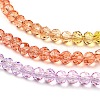 Transparent Painted Glass Beads Strands DGLA-A034-T3mm-A12-4