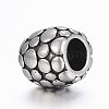 316 Surgical Stainless Steel European Beads STAS-G153-43AS-2