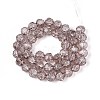 Transparent Crackle Glass Beads Strands GLAA-N053-8mm-03-2