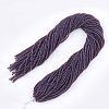 Opaque Solid Color Glass Beads Strands GLAA-S178-12A-12-3