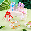 Clear PVC Candy Gift Packaging Boxes with Ribbon & Artificial Flower CON-TAC0001-20E-10