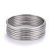7Pcs 201 Stainless Steel Plain Bangle Sets for Women BJEW-L664-022A-P02-8