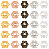 350Pcs 5 Colors Alloy Bead Caps Enamel Settings FIND-PA0001-08-7