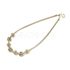 304 Stainless Steel Irregular Twisted Chain Spiral Bib Necklaces for Women NJEW-B127-01G-03-2