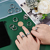Unicraftale 12Pcs 201 Stainless Steel Grooved Finger Ring Settings STAS-UN0038-95-2