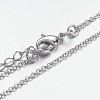 Brass Chain Necklaces X-MAK-F013-06P-2