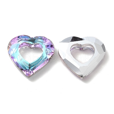 Electroplated Glass Pendants EGLA-O008-01A-1