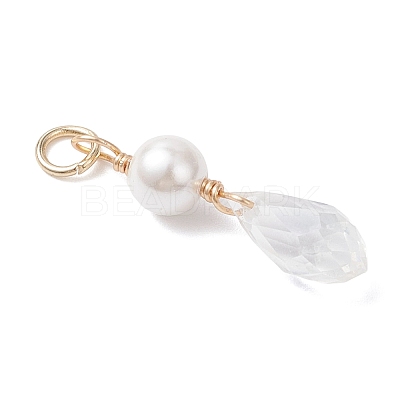Shell Pearl & Glass Pendants PALLOY-JF04717-1