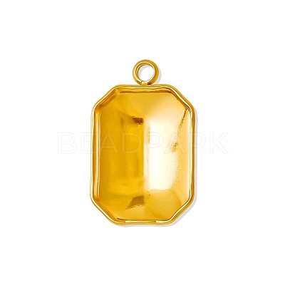304 Stainless Steel Pendant Cabochon Settings PW-WG002AB-14-1