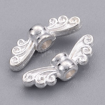 Tibetan Style Alloy Fairy Wing Beads TIBEB-6007-S-FF-1