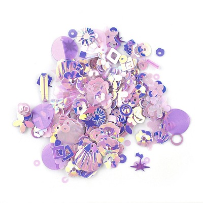 Plastic Paillette Beads DIY-P025-05C-1